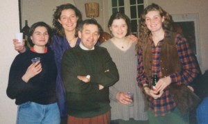 Patricia, Liz, M de Lambert, Kate and Harriet... pre-party photo opp