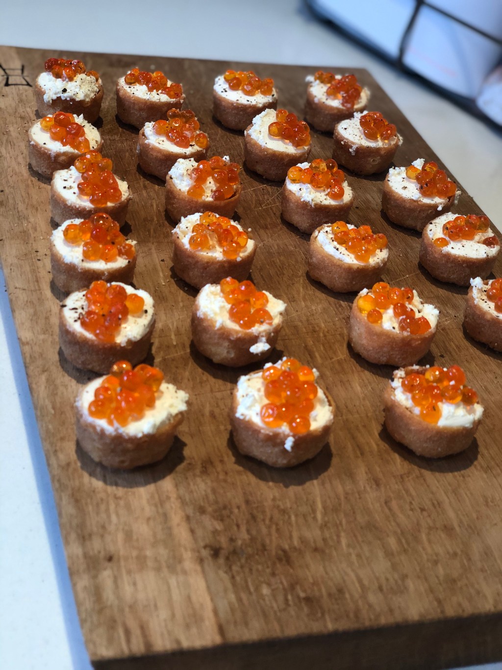 Caviar Croustades for Gillian &&nbsp;Peter