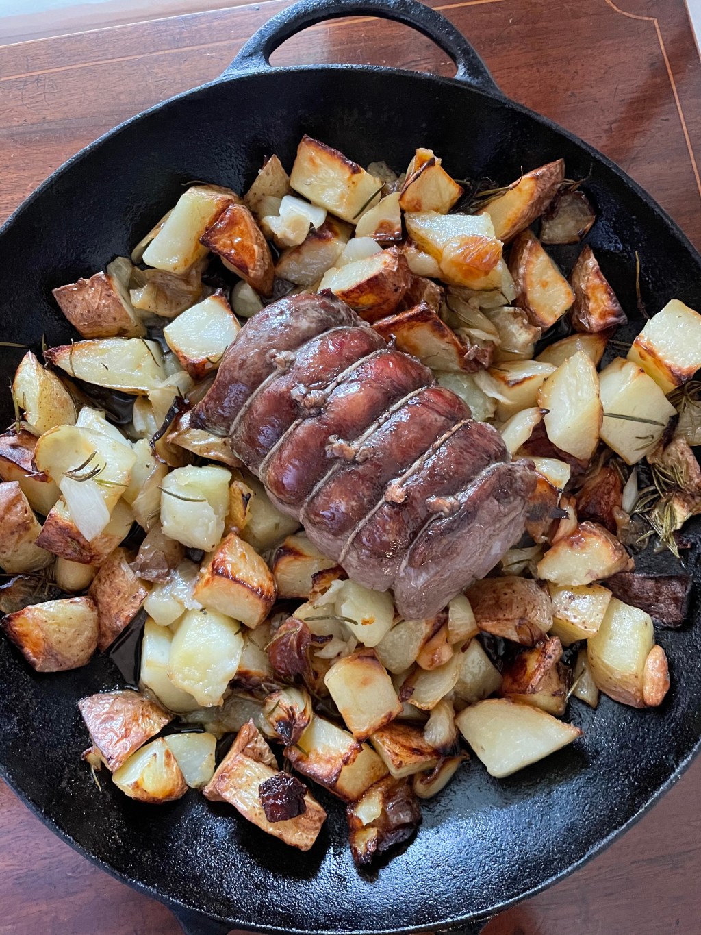 Sunday Roast haunch of venison with cubetti&nbsp;potatoes
